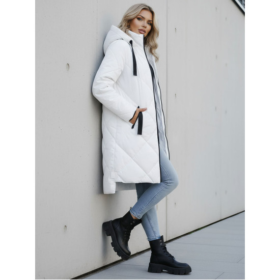 Ilga balta žieminė striukė Steper JS/5M3168/281Z