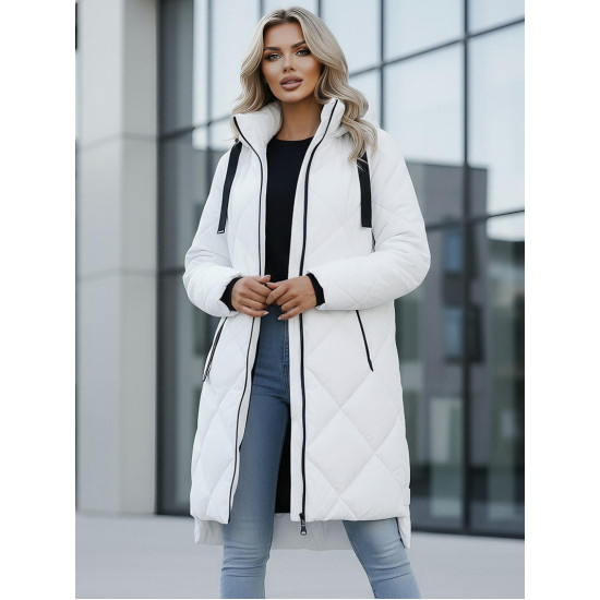 Ilga balta žieminė striukė Steper JS/5M3168/281Z