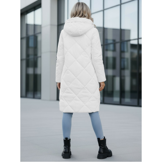 Ilga balta žieminė striukė Steper JS/5M3168/281Z