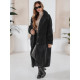 Moteriškas ilgas juodas žieminis paltas Fabio Moteriškos striukės