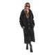 Moteriškas ilgas juodas žieminis paltas Fabio Moteriškos striukės