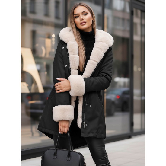 Juoda moteriška striukė Moly JS/M763/392Z