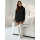 Moteriška juoda suknelė su gobtuvu Megan JS/YS10003/3