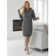 Moteriška pilka suknelė su gobtuvu Margaret JS/YS10005/5