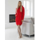 Moteriška raudona suknelė su gobtuvu Margaret JS/YS10005/18
