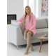 Moteriška šviesiai rožinė suknelė su gobtuvu Margaret JS/YS10005/20-EY1428