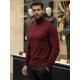 Vyriškas bordo megztinis aukštu kaklu Lenox Megztiniai