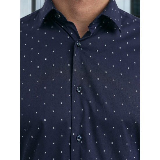 Vyriški tamsiai mėlyni marškiniai Royal Marškiniai