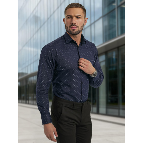 Men's navy blue shirt Royal Shirts