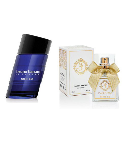 AJ Deluxe Nr222 kvepalai įkvėpti Bruno Banani – Magic Man 33 ml