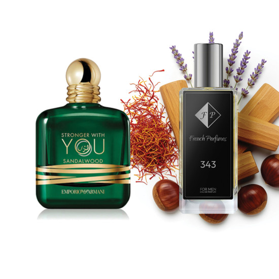 Nr343 kvepalai įkvėpti Armani– Stronger With You Sandalwood 60 ml EDP