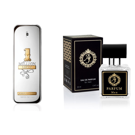 AJ Deluxe Nr458 kvepalai įkvėpti Paco Rabanne - 1 Million Lucky 33 ml AJ Deluxe Vyrams French Perfumes
