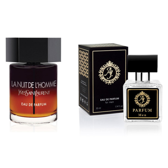 AJ Deluxe Nr481 kvepalai įkvėpti Yves Saint Laurent - La Nuit Del'Homme EDP 2019 33 ml AJ Deluxe Vyrams French Perfumes