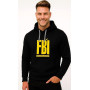 Мужской черный свитшот с капюшоном FBI