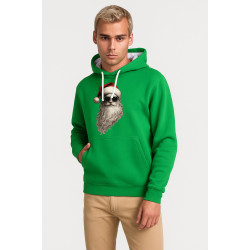 Žalias džemperis su gobtuvu Santa