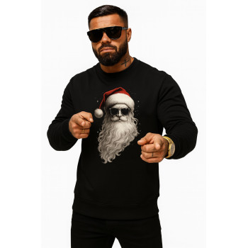 Чёрный джемпер без капюшона Santa