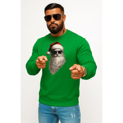 Žalias džemperis be gobtuvo Santa