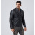 Men's Black Leather Jacket by Trouble