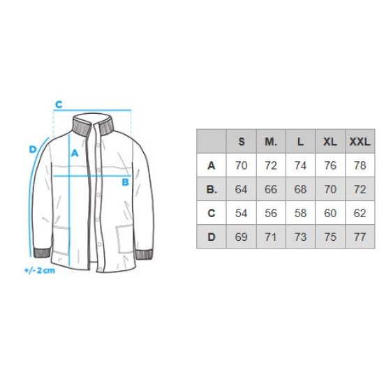 Vyriška tamsiai mėlyna žieminė striukė Blake