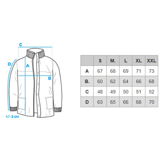 Vyriška tamsiai mėlyna žieminė striukė Brod