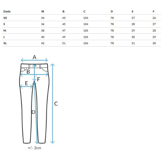 Moteriški mėlyni džinsai Emi Džinsai ir Jogeriai