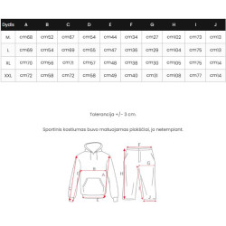 Tamsiai pilkas vyriškas sportinis kostiumas Toni