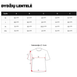 Vyriškas baltas oversize marškinėlis „Jevin“