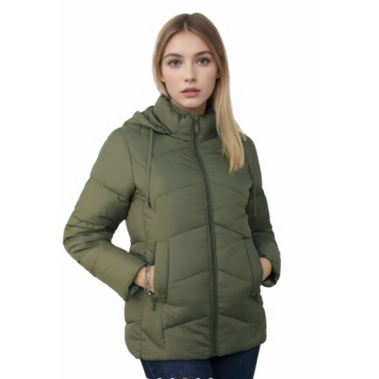 Chaki spalvos moteriška striukė Camil Moteriškos striukės