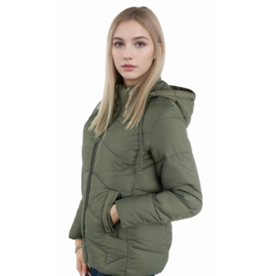 Chaki spalvos moteriška striukė Camil Moteriškos striukės