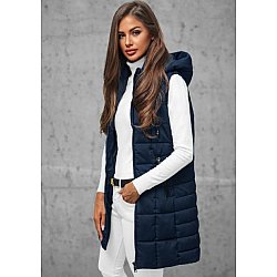 Dona Women's Dark Blue Quilted Vest