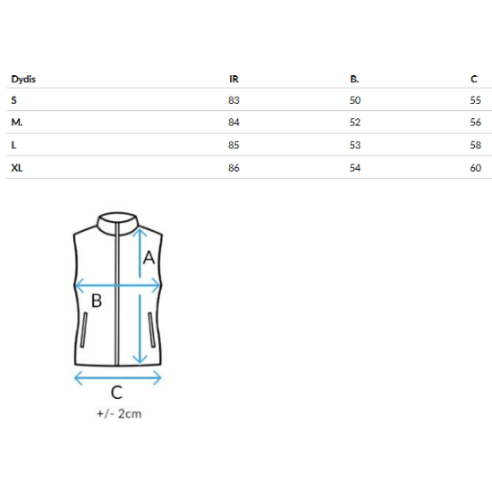 Moteriška juoda dygsniuota liemenė Foxy