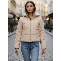 Rusvos spalvos moteriška striukė Alin