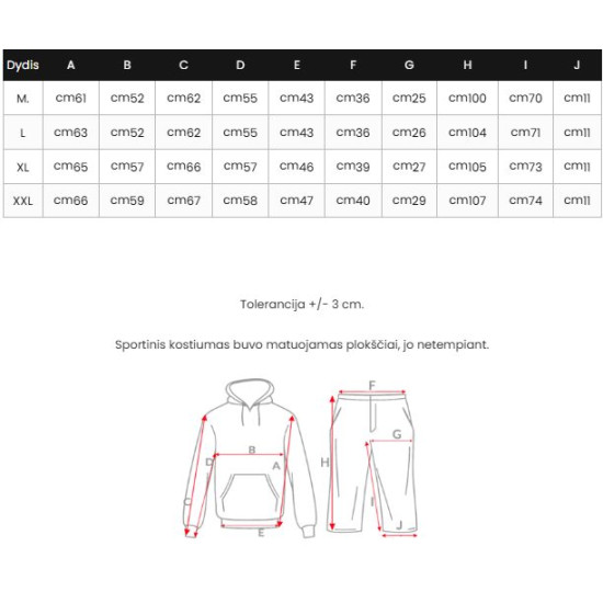 Tamsiai mėlynas vyriškas komplektas Jake