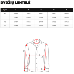 Vyriški rudi flaneliniai marškiniai Cory