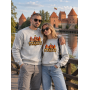 Miesten vaaleanharmaa collegepaita Trakai