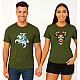 Khaki T-shirt Set: Vytis and Lietuvaitė