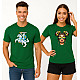 Dark Green T-Shirt Set: Vytis and Lietuvaitė