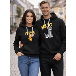 Juodi džemperiai su gobtuvu Only you-me to