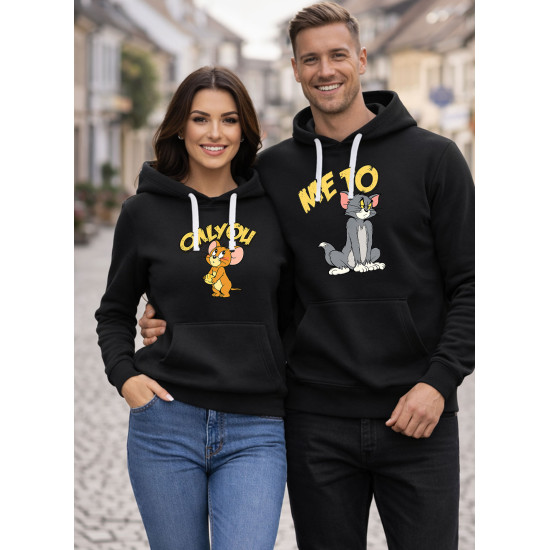 Juodi džemperiai su gobtuvu Only you-me to