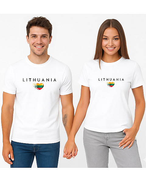 Baltų marškinėlių komplektas Lithuania (juodas)