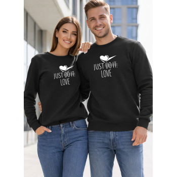Черные джемперы Just do it (белый)