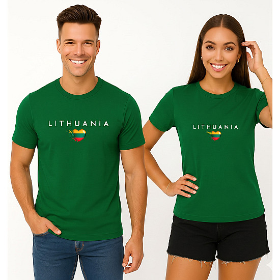 Dark Green T-Shirt Set 