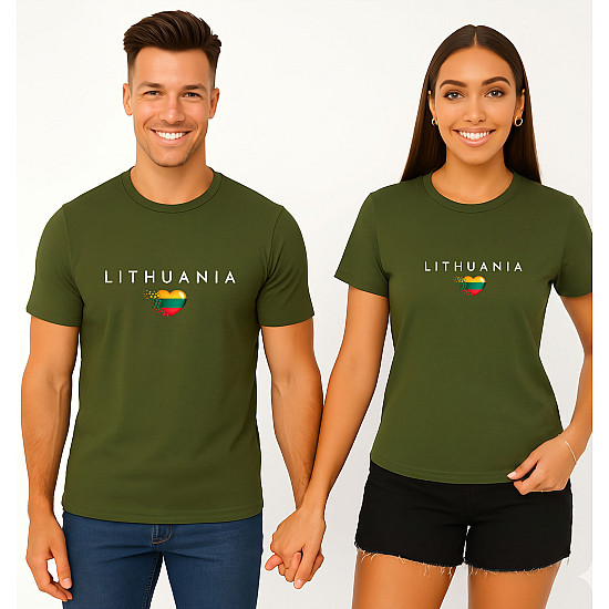 Chaki kreklu komplekts „Lietuva“ (balts)