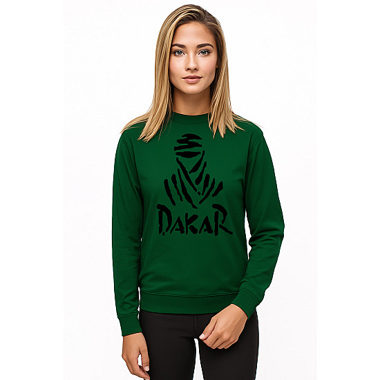 Women's dark green hooded jumper Dakar (black)
