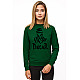 Women's dark green hooded jumper Dakar (black)