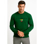 Men's dark green sweatshirt Lithuania (black)