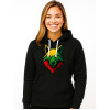 Women's Black Sweater "Wolf"