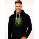 Vīriešu melns džemperis „Geometriskais vilks“