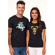 Black T-shirt Set: Vytis and Lietuvaitė