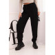 Moteriškos juodos spalvos kelnės Ador